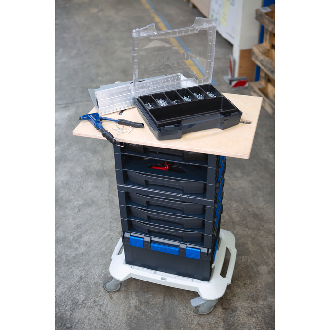 Boxx Rack Workstation i-BOXX Rack G 5-compartments | BOXXes & Cases | mySortimo.com: van ...