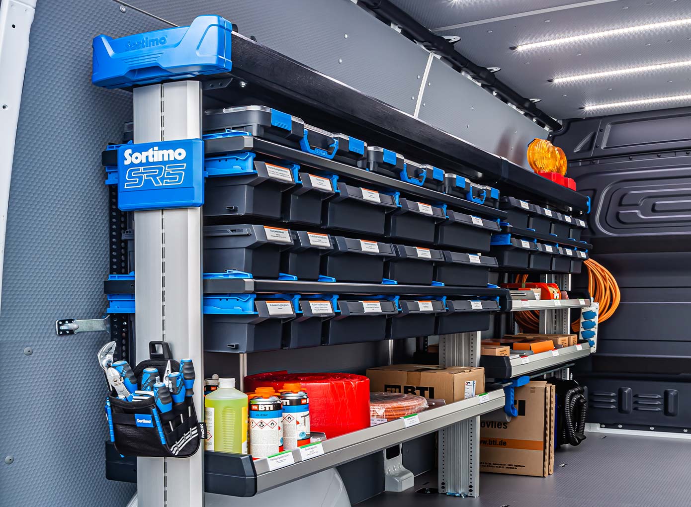 Xpress Shelves | mySortimo.com: van racking, vehicle decals, mobile ...